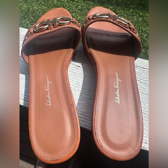 Ferragamo Slip On Sandals Size 40 / 9 - Picture 3 of 8